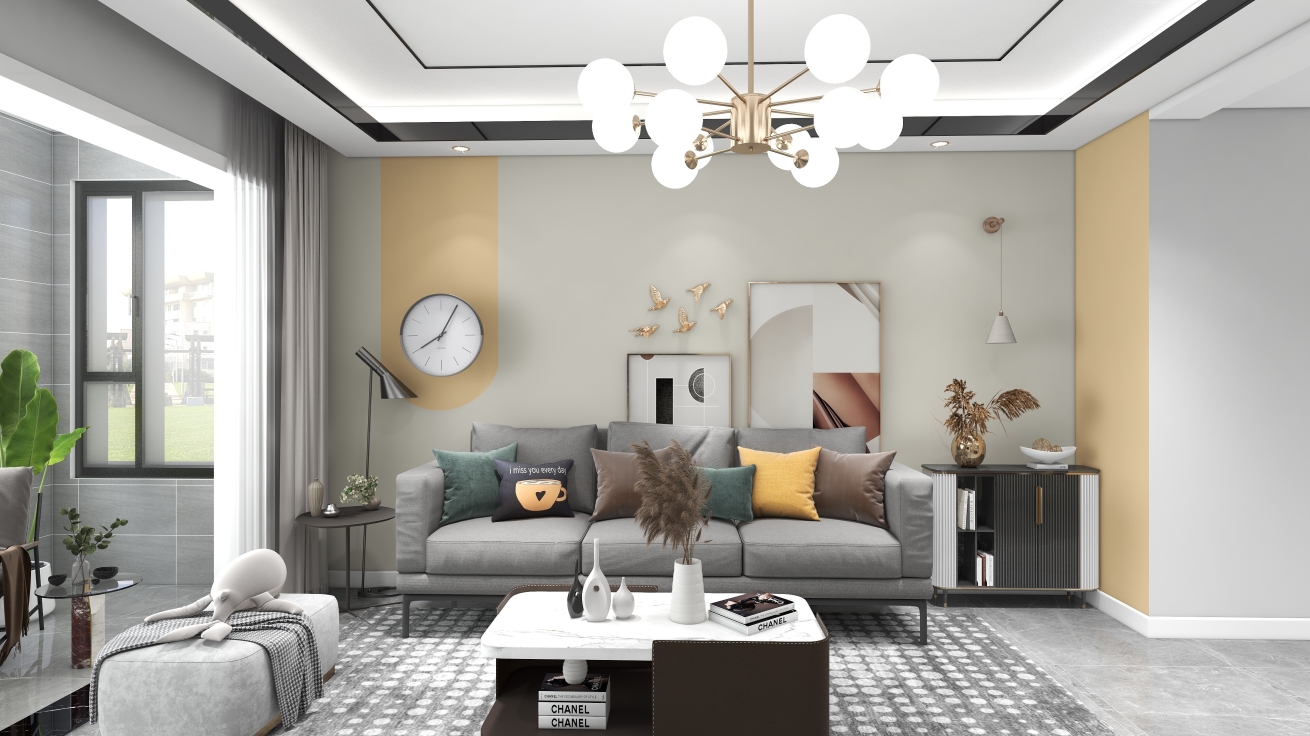 馨花苑 120平 現(xiàn)代簡約風格 15萬